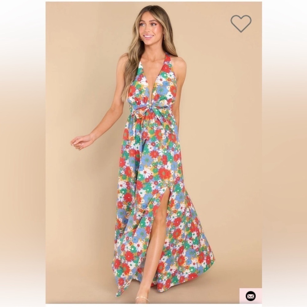 NWT Aakaa Red Dress Aakaa Multi Floral
Maxi Dress - Picture 8 of 11